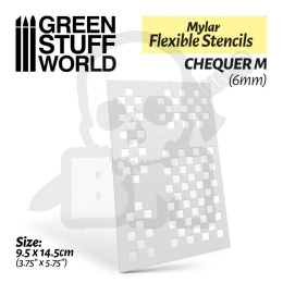 Elastyczne szablony Flexible Stencils - Chequer M (6mm)