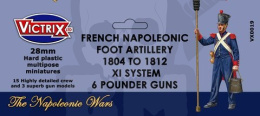French Napoleonic Artillery 1804-1812 3 armaty 15 żołnierzy