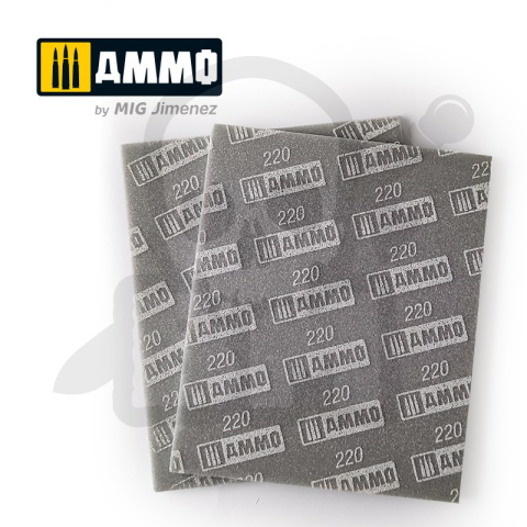 Ammo Mig 8557 Elastyczne gąbki do szlifowania (gradacja 220)