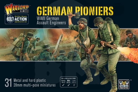 BOLT ACTION German Pioniers - niemieccy żołnierze - 6 szt.