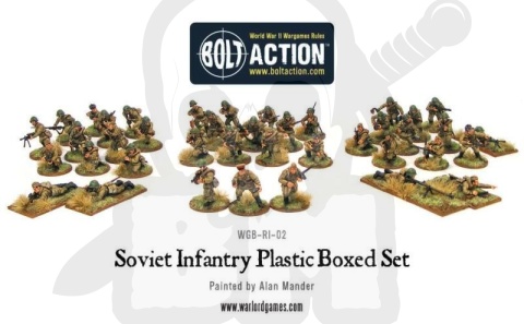 Soviet Infantry - rosyjscy żołnierze 16 szt. II wojna