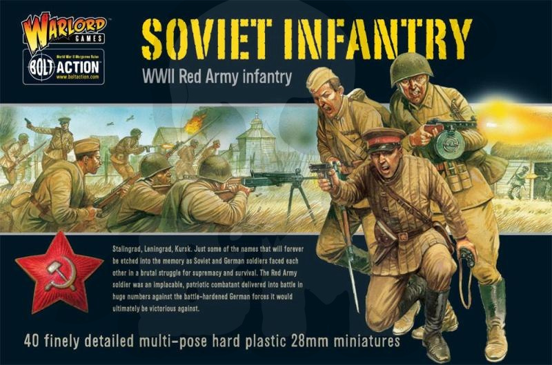 Soviet Infantry - rosyjscy żołnierze 8 szt. II wojna
