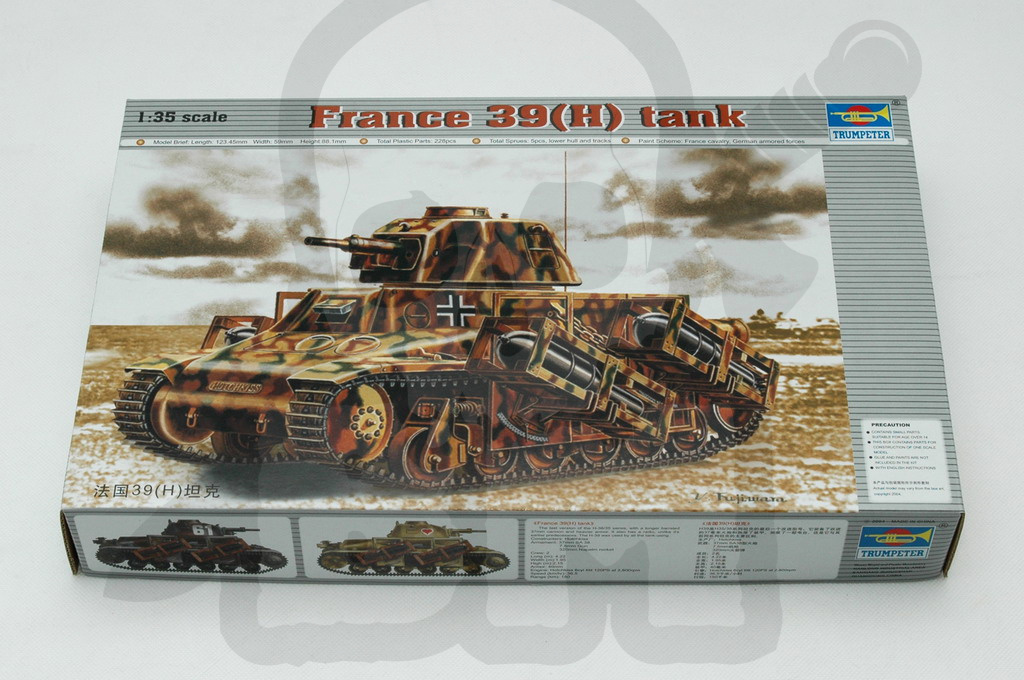 Trumpeter 00352 France 39(H) Tank SA 38 37mm gun 1:35