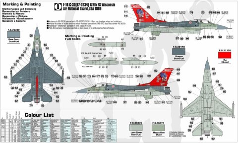 Mistercraft D-74 F-16C-30 Wisconsin ANG 1:72