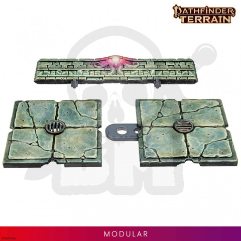 Abomination Vaults Half-Height walls tereny do gier bitewnych i RPG