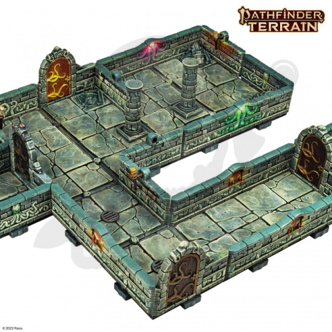 Abomination Vaults Half-Height walls tereny do gier bitewnych i RPG
