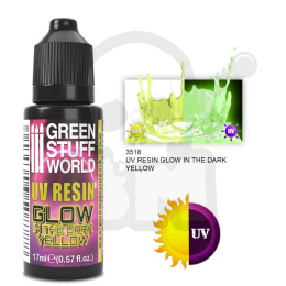 Ultraviolet UV Resin 17ml Yellow - Glow in the Dark żywica