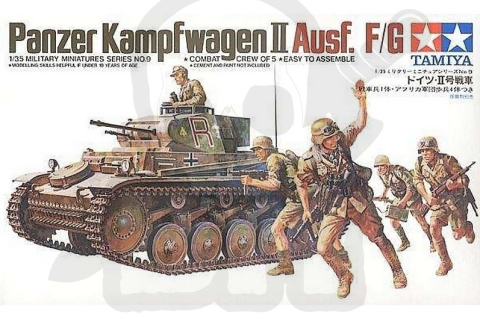 1:35 Tamiya 35009 Panzer Kampfwagen II Ausf. F/G + 5 żołnierzy