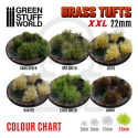 Grass Tufts - 22mm self-adhesive - XXL Light Green