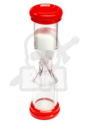Klepsydra 2 minuty - 120 sekund plastikowa czerwona - klepsydry sandtimer
