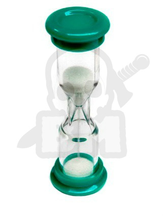 Klepsydra 1,5 minuty - 90 sekund plastikowa zielona - klepsydry sandtimer