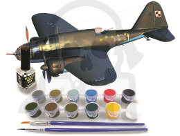 1:72 PZL P-37A Łoś I zestaw: model farby pędzelki i klej