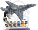 Mistercraft D-115 F-16CJ-52+ Tiger Demo Team 1:72 + farbki 2 pędzelki klej