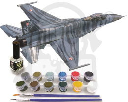 Mistercraft D-115 F-16CJ-52+ Tiger Demo Team 1:72 + farbki 2 pędzelki klej