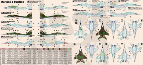 1:72 MIG-29 izd. 9-12 Fulcrum farbki pędzelki klej + Polska Czechy Słowacja