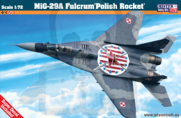 Mistercraft D-97 MIG-29 Fulcrum Polish Rocket z Odznaką Kościuszkowską 1:72