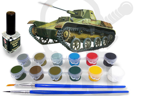 Mistercraft E-04 T-60 Battle of Stalingrad 1:35 + farbki 2 pędzelki klej