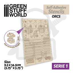 Self-adhesive stencils - Orcs