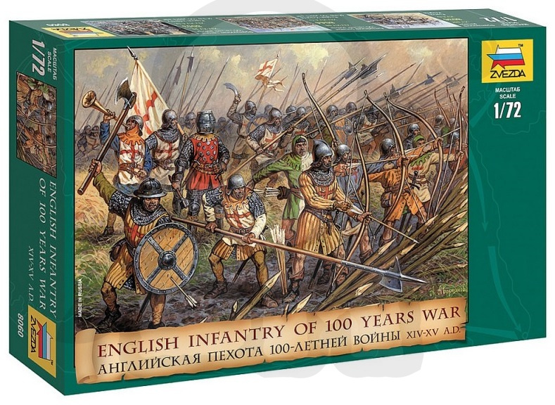 1:72 English Infantry 100 Years War