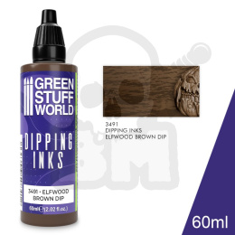 Green Stuff Dipping ink 60ml Elfwood Brown Dip