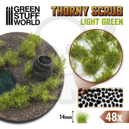 Thorny Scrubs - 14mm self-adhesive - Light Green