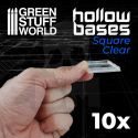 Hollow Plastic Bases Transparent podstawki 40mm 10 szt.