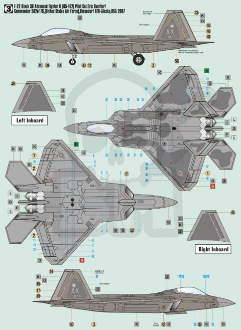 Mistercraft F-06 F-22 Raptor Advanced Fighter 1:72