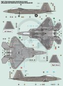 Mistercraft F-06 F-22 Raptor Advanced Fighter 1:72 + farbki 2 pędzelki klej