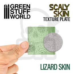 Texture Plate Lizard Skin - scale 1/54 (32mm) to 1/22 (75mm)