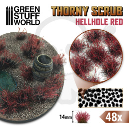Thorny Scrubs - 14mm self-adhesive - Hellhole Red