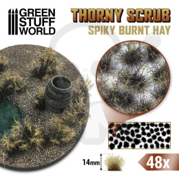 Thorny Scrubs - 14mm self-adhesive - Burnt Hay