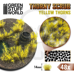 Thorny Scrubs - 14mm self-adhesive - Yellow Thorns