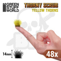 Thorny Scrubs - 14mm self-adhesive - Yellow Thorns