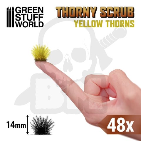 Thorny Scrubs - 14mm self-adhesive - Yellow Thorns