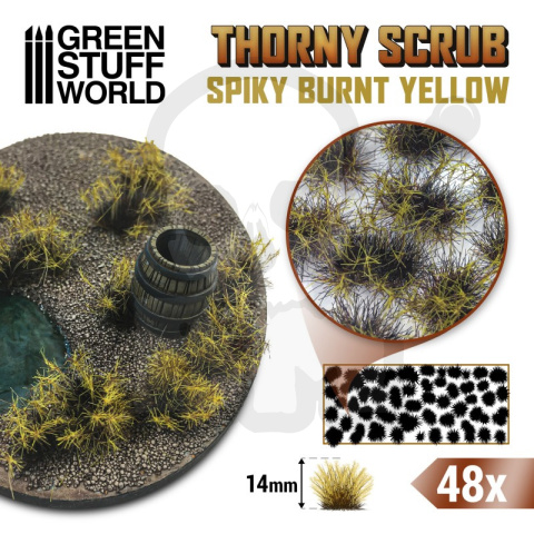 Thorny Scrubs - 14mm self-adhesive - Burnt Yellow