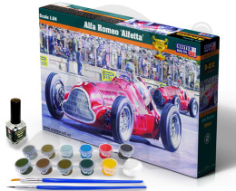 1:24 Alfa Romeo Alfetta + farbki 2 pędzelki klej
