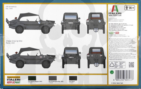 Italeri Schwimmwagen Kfz II typ 166 1:35