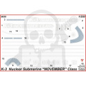 1:350 November class nuclear submarine K-3