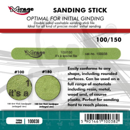 100038 Mirage Sanding Stick Double Grid 100/150