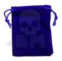 Velvet gift bag blue 7x9cm