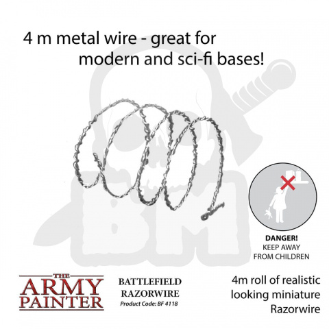 Army Painter Basing Battlefield Razorwire drut kolczasty