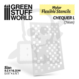 Flexible Stencils - Chequer L (7mm)