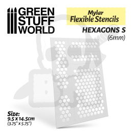 Flexible Stencils - Hexagons S (6mm)