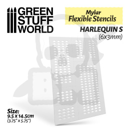 Flexible Stencils - Harlequin S (6x3mm)