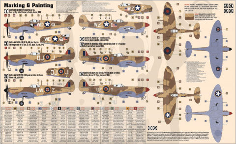 1:72 Spitfire Mk. Vb/ trop +farbki 2 pędzelki klej
