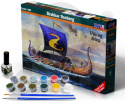 1:180 Drakar Oseberg + farbki 2 pędzelki klej