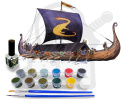 1:180 Drakar Oseberg + farbki 2 pędzelki klej