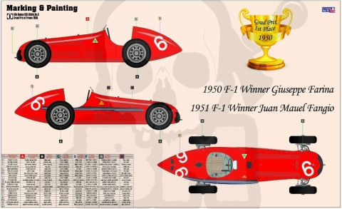 1:24 Alfa Romeo Alfetta + farbki 2 pędzelki klej