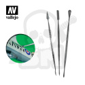 Vallejo T02002 Nakładacze szpatułki nierdzewne 3 szt.