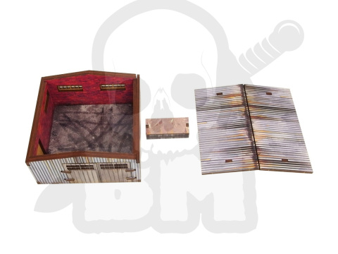 WW2 Normandy Large Tin Shed - duża blaszana szopa